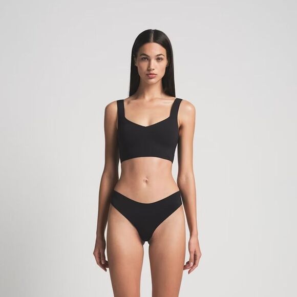 Skims PLUNGE TANK BRA ONYX (BLACK) 5XL NWT in packaging - Picture 1 of 5